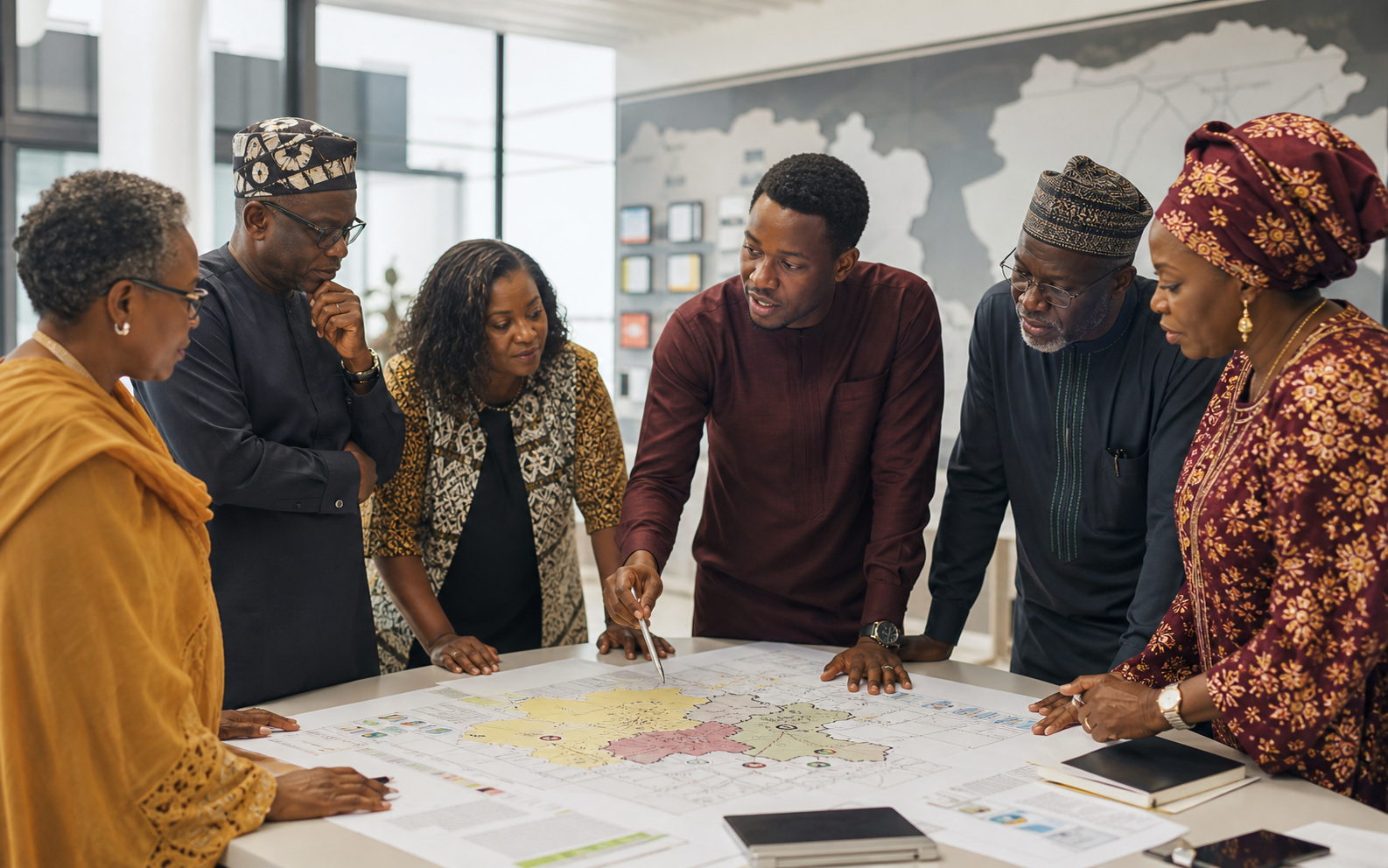 Nigerian leaders planning a regional programme